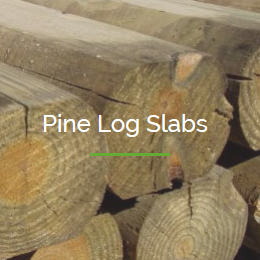 Pine Log Slabs